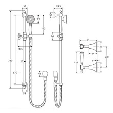Lillian Rail Shower Lever Set